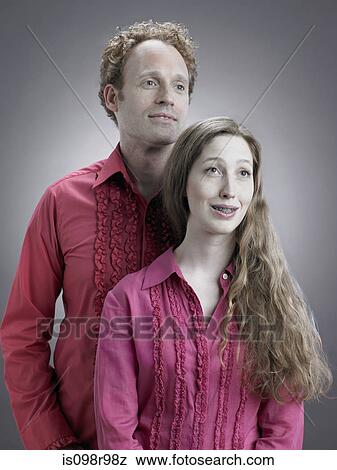 Portrait of a kitsch couple View Large Photo Image Stock Photo - Portrait of a kitsch couple. Fotosearch