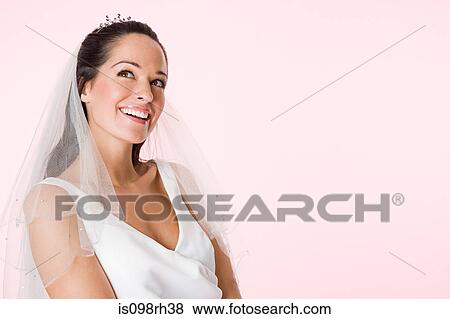 A smiling bride View Large Photo Image Stock Photo - A smiling bride. Fotosearch