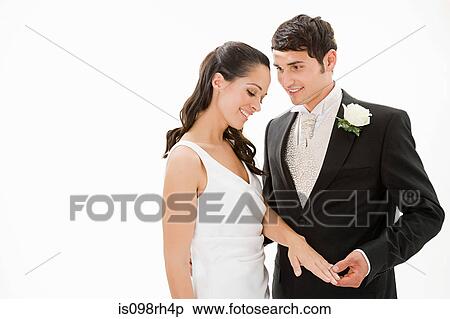 Portrait of a bride and groom View Large Photo Image Stock Photography - Portrait of a bride and groom. Fotosearch