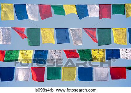Buddhist prayer flags View Large Photo Image Stock Image - Buddhist prayer flags. Fotosearch