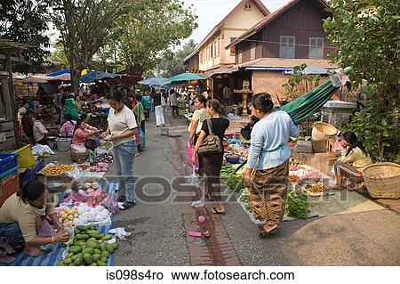 Morning market in luang prabang View Large Photo Image Picture - Morning market in luang prabang. Fotosearch