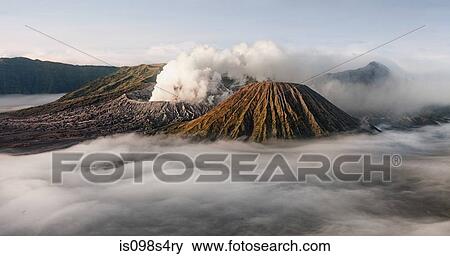 Mount bromo volcano in java View Large Photo Image Stock Photo - Mount bromo volcano in java. Fotosearch