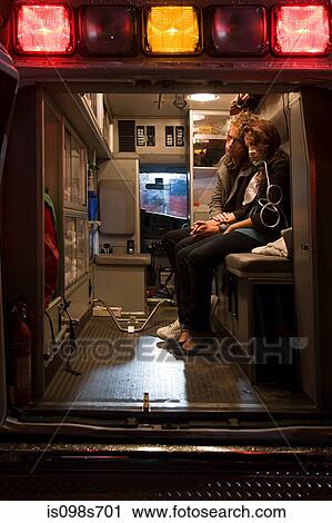Teenage couple in ambulance View Large Photo Image Stock Image - Teenage couple in ambulance. Fotosearch