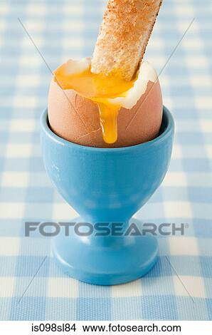 Boiled egg and toast View Large Photo Image Picture - Boiled egg and toast. Fotosearch