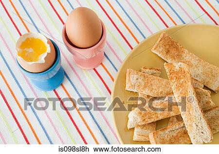 Boiled eggs and toast View Large Photo Image Stock Image - Boiled eggs and toast. Fotosearch