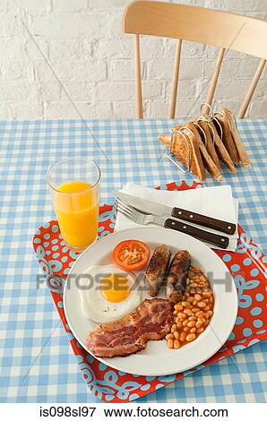 Stock Photo - English breakfast. Fotosearch
