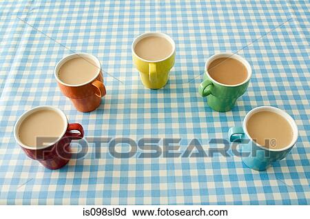 Five cups of tea View Large Photo Image Stock Image - Five cups of tea. Fotosearch