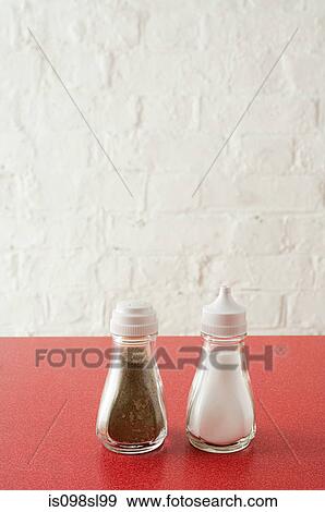 Salt and pepper shakers View Large Photo Image Stock Photo - Salt and pepper shakers. Fotosearch