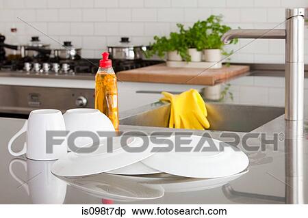 Dishes and sink View Large Photo Image Stock Photography - Dishes and sink. Fotosearch