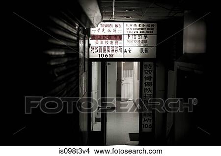 Picture - Alley in china town new york. Fotosearch