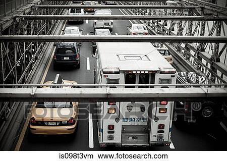 Traffic on brooklyn bridge View Large Photo Image Picture - Traffic on brooklyn bridge. Fotosearch