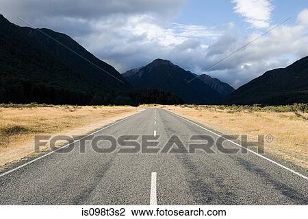 Canterbury Plains, road towards Arthur's Pass View Large Photo Image Stock Image - Canterbury Plains, road towards Arthur's Pass. Fotosearch