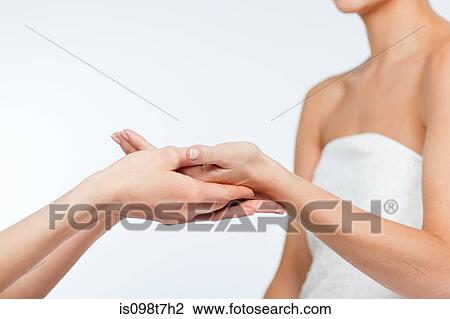 Woman having hand massage View Large Photo Image Stock Image - Woman having hand massage. Fotosearch