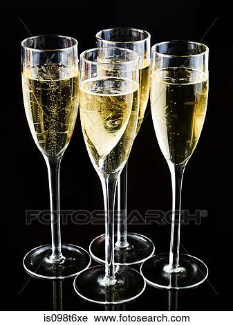 Champagne in glasses View Large Photo Image Stock Image - Champagne in glasses. Fotosearch