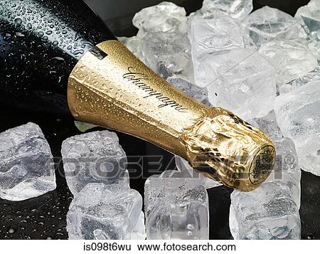 Champagne on ice View Large Photo Image Stock Photograph - Champagne on ice. Fotosearch
