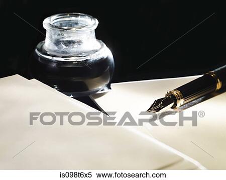 Paper with ink and pen View Large Photo Image Stock Photography - Paper with ink and pen. Fotosearch