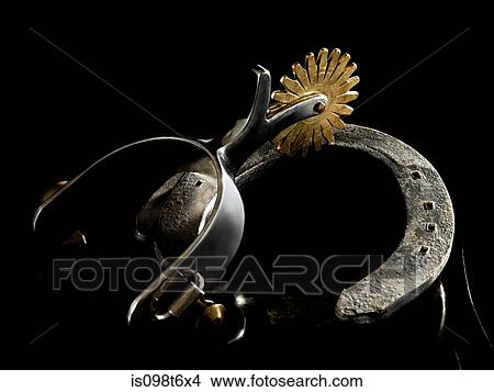 Spur and horse shoe View Large Photo Image Picture - Spur and horse shoe. Fotosearch