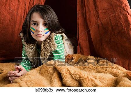Young boy dressed up in Native American outfit View Large Photo Image Stock Photo - Young boy dressed up in Native American outfit. Fotosearch