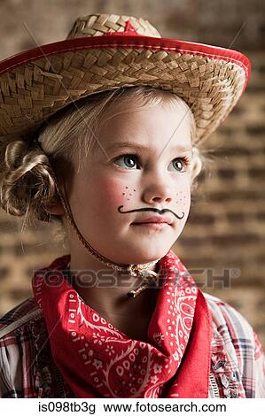 Young girl dressed up as cowgirl View Large Photo Image Stock Image - Young girl dressed up as cowgirl. Fotosearch