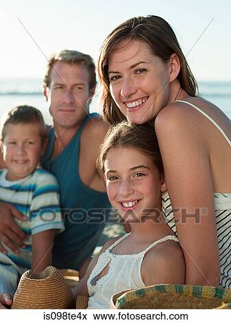 Family at the coast View Large Photo Image Stock Photo - Family at the coast. Fotosearch