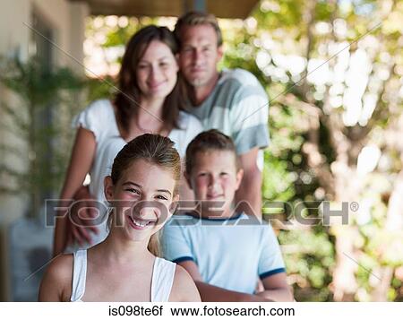 Girl and family outdoors View Large Photo Image Stock Image - Girl and family outdoors. Fotosearch