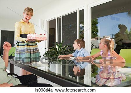 Family having birthday cake View Large Photo Image Stock Image - Family having birthday cake. Fotosearch
