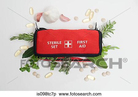 Herbs in first aid kit View Large Photo Image Stock Photography - Herbs in first aid kit. Fotosearch