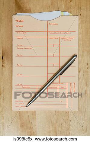 Medical record and pen View Large Photo Image Stock Photo - Medical record and pen. Fotosearch