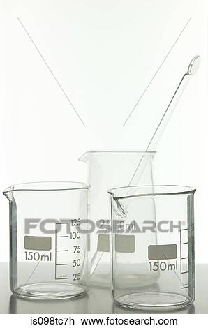 Stock Image - Science beakers. Fotosearch