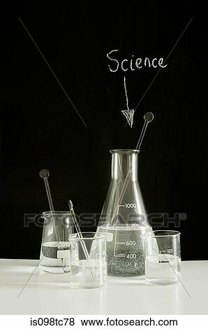 Scientific beakers and flasks View Large Photo Image Stock Photo - Scientific beakers and flasks. Fotosearch