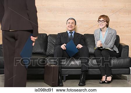 Business people waiting for job interview View Large Photo Image Stock Image - Business people waiting for job interview. Fotosearch