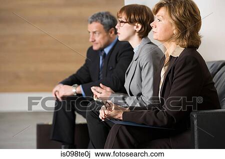 Business people waiting for job interview View Large Photo Image Stock Image - Business people waiting for job interview. Fotosearch