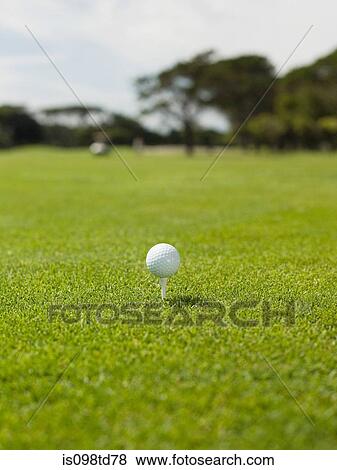 Golf ball on golf course, close up View Large Photo Image Stock Photo - Golf ball on golf course, close up. Fotosearch