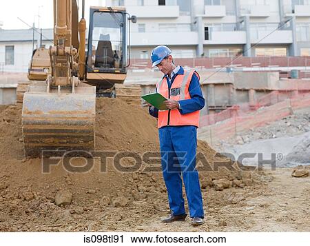 Mature man on construction site View Large Photo Image Stock Image - Mature man on construction site. Fotosearch