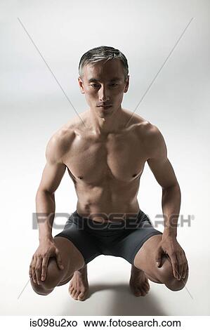 Muscular mature man, front view View Large Photo Image Picture - Muscular mature man, front view. Fotosearch