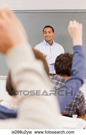 High school students and teacher in classroom View Large Photo Image Stock Photo - High school students and teacher in classroom. Fotosearch