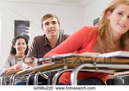 High school students sitting in classroom View Large Photo Image Stock Image - High school students sitting in classroom. Fotosearch