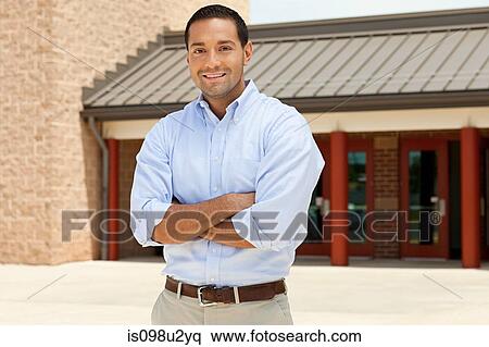 Portrait of male high school teacher View Large Photo Image Stock Photography - Portrait of male high school teacher. Fotosearch