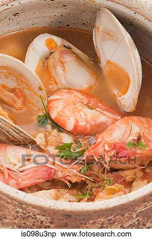Stock Photography - Bouillabaisse seafood stew. Fotosearch