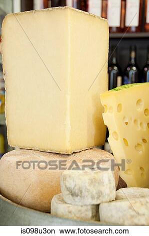 Cantal, gruyere and auvergne cheeses View Large Photo Image Picture - Cantal, gruyere and auvergne cheeses. Fotosearch