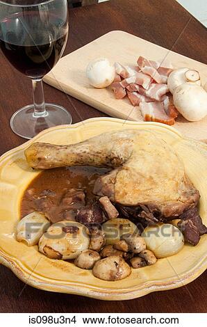 Coq au vin View Large Photo Image Picture - Coq au vin. Fotosearch