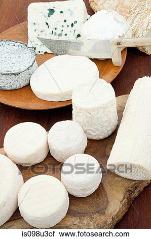 Goat and sheep cheeses View Large Photo Image Stock Image - Goat and sheep cheeses. Fotosearch
