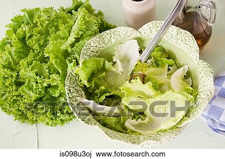 Stock Image - Green salad. Fotosearch
