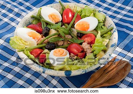 Nicoise salad View Large Photo Image Stock Photo - Nicoise salad. Fotosearch