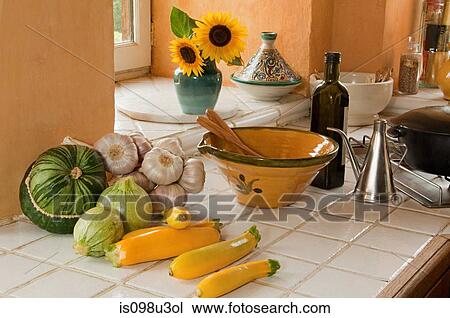 Vegetables in kitchen View Large Photo Image Stock Image - Vegetables in kitchen. Fotosearch