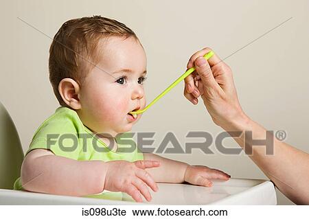 spoon fed baby