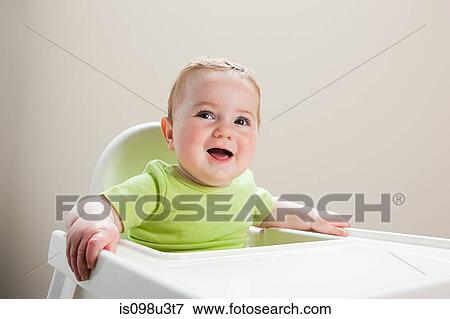 Stock Photo - Baby boy, portrait. Fotosearch