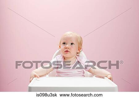 Baby girl, portrait View Large Photo Image Stock Image - Baby girl, portrait. Fotosearch