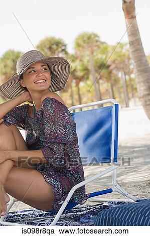 Woman at the beach View Large Photo Image Stock Image - Woman at the beach. Fotosearch