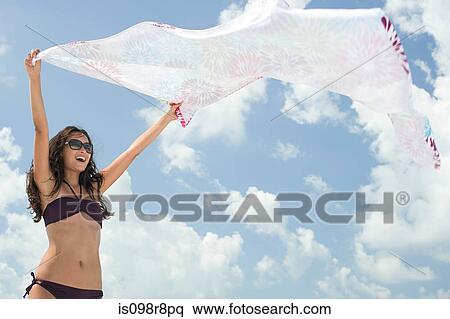 Young woman with towel View Large Photo Image Stock Photography - Young woman with towel. Fotosearch